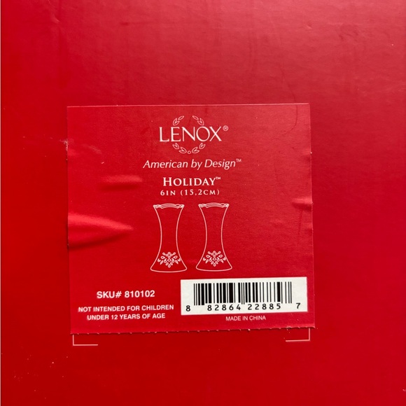 Lenox Holly Candle Holders with Gold Accents - Picture 5 of 5